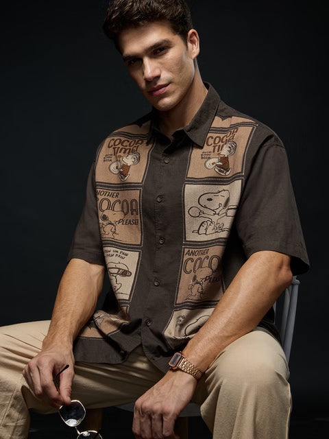 Peanuts Retro Cotton Linen Shirts