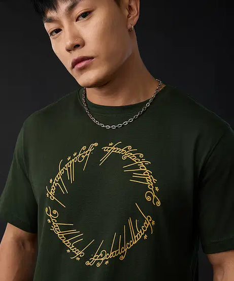 LOTR One Ring Men Relaxed Fit T-Shirts