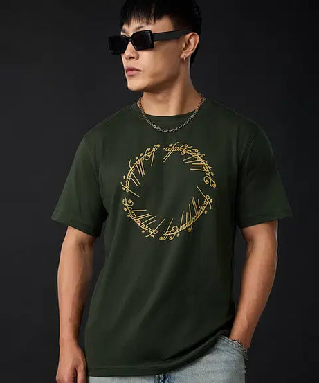 LOTR One Ring Men Relaxed Fit T-Shirts