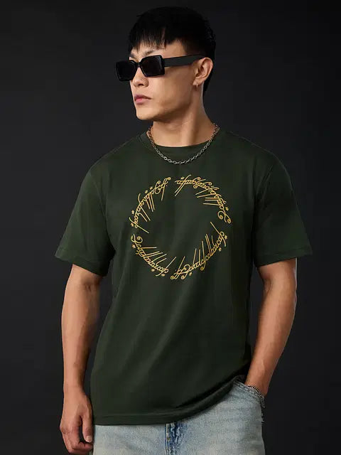 LOTR One Ring Men Relaxed Fit T-Shirts