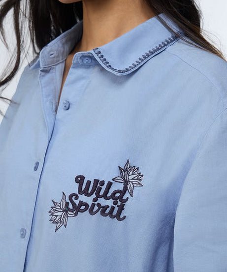 Cotton Linen Wild Spirit Women Shirts