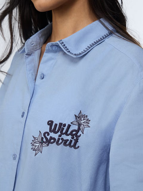Cotton Linen Wild Spirit Women Shirts