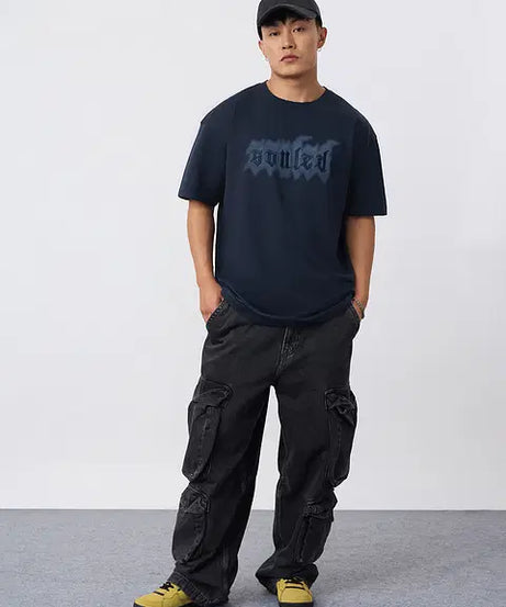 Blue Drift Oversized T-Shirts