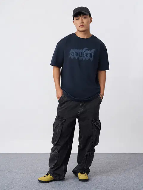 Blue Drift Oversized T-Shirts