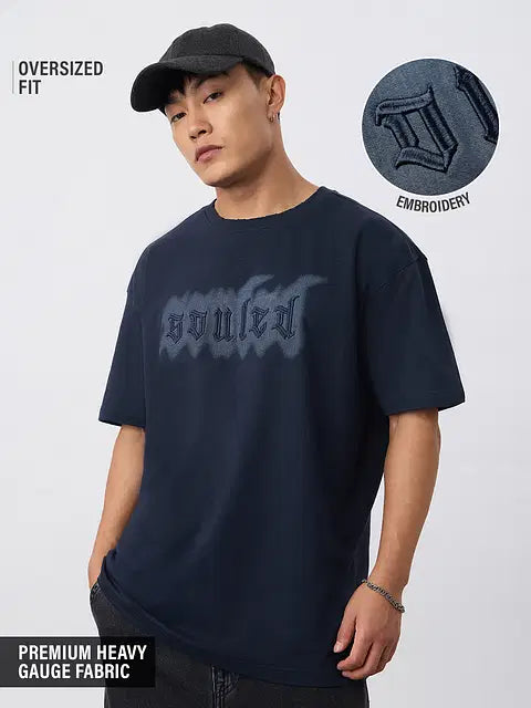 Blue Drift Oversized T-Shirts