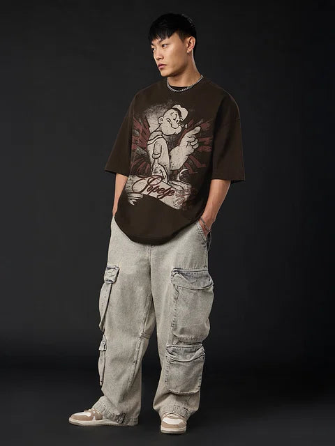 Popeye Wings Super Oversized T-Shirts