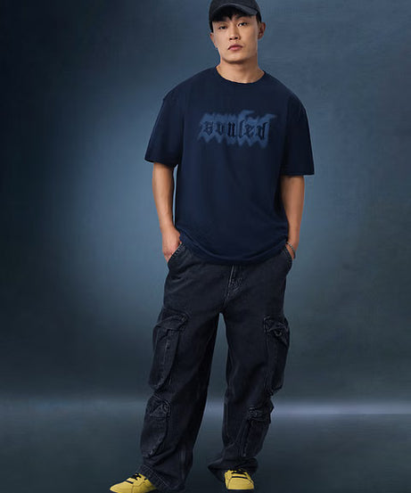 Blue Drift Oversized T-Shirts