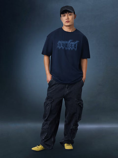 Blue Drift Oversized T-Shirts