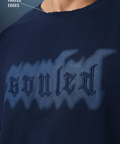 Blue Drift Oversized T-Shirts