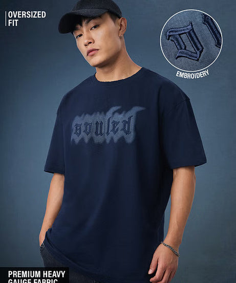 Blue Drift Oversized T-Shirts