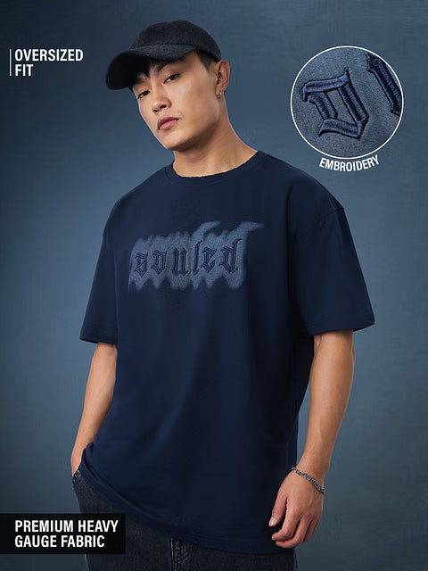 Blue Drift Oversized T-Shirts