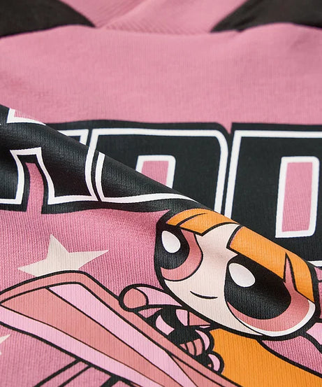 Powerpuff Girls  Baddie Women Oversized Cropped T-Shirts