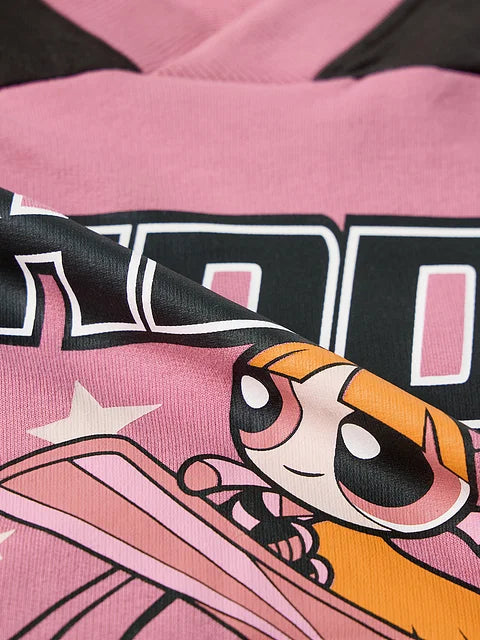 Powerpuff Girls  Baddie Women Oversized Cropped T-Shirts