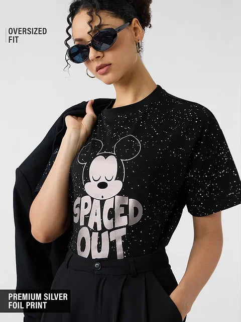 Disney Spaced Out Women Oversized T-Shirts