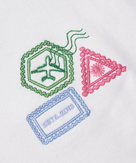 Crop T-Shirt Travelogue Women Oversized Cropped T-Shirts