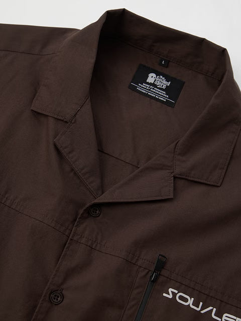 Dark Brown Oversized Shirts