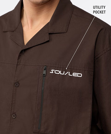 Dark Brown Oversized Shirts