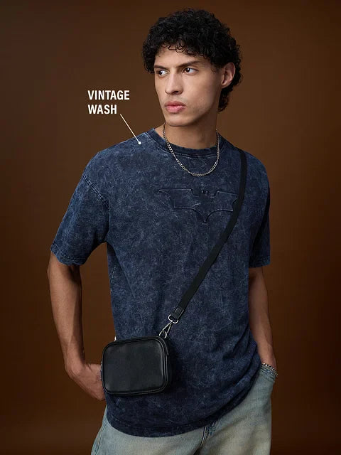 Batman Logo (Washed) Oversized T-Shirts