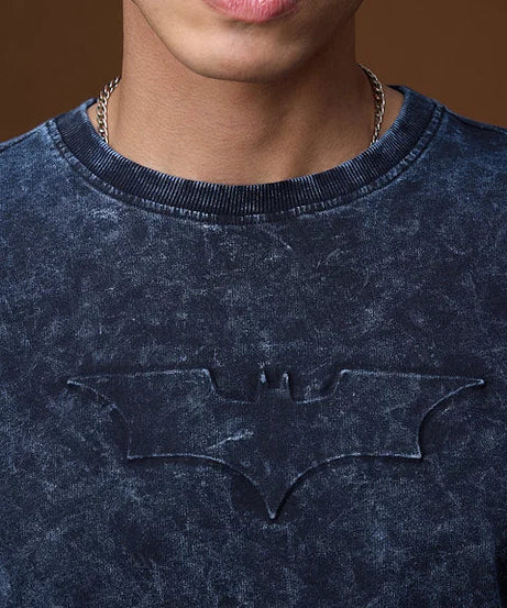Batman Logo (Washed) Oversized T-Shirts
