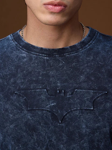 Batman Logo (Washed) Oversized T-Shirts