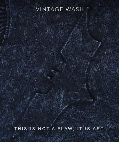 Batman Logo (Washed) Oversized T-Shirts