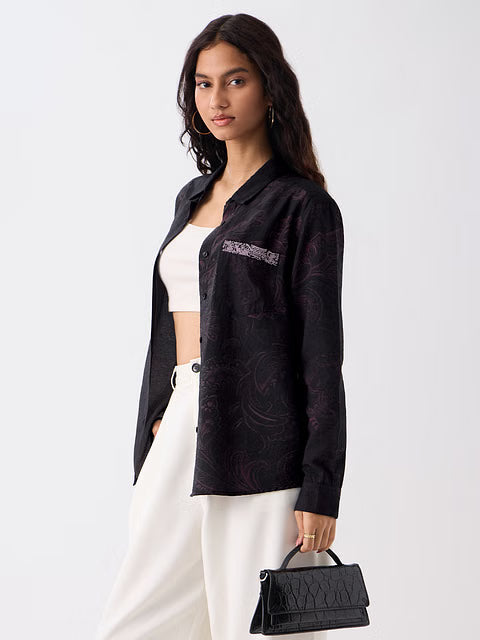 Vintage Violet Women Boyfriend Shirts