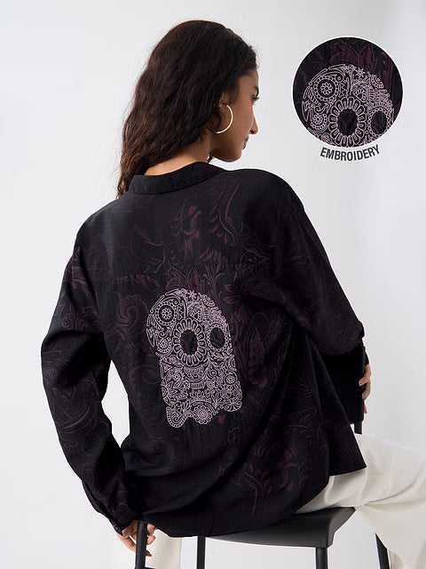 Vintage Violet Women Boyfriend Shirts