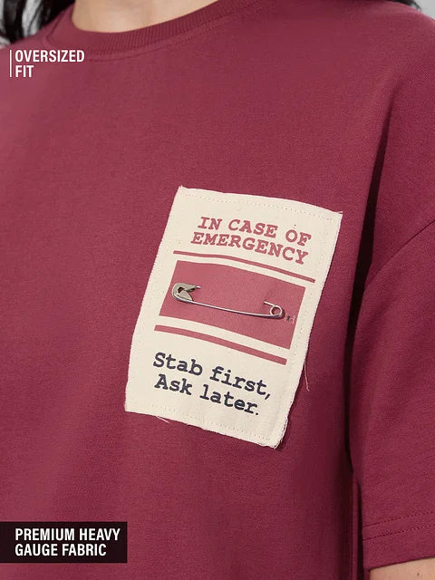 Emergency Kit Women Oversized T-Shirts