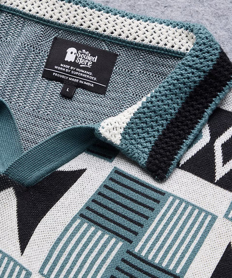 Jacquard Kaleido Oversized Polos