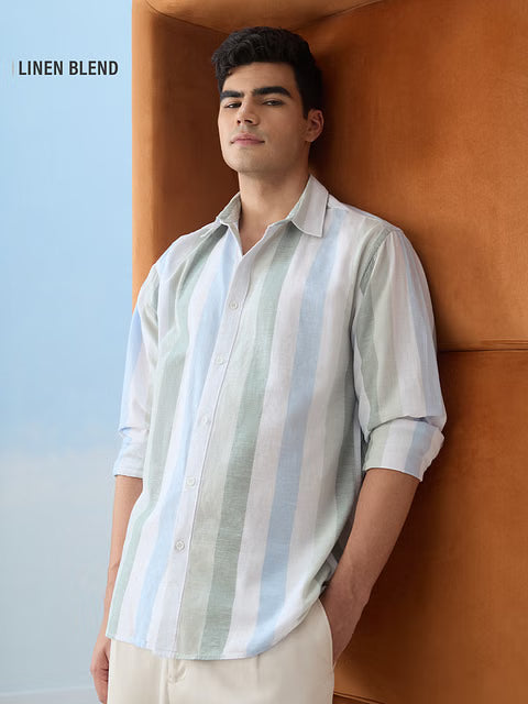 Stripes Seaside Cotton Linen Shirts