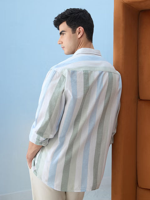 Stripes Seaside Cotton Linen Shirts