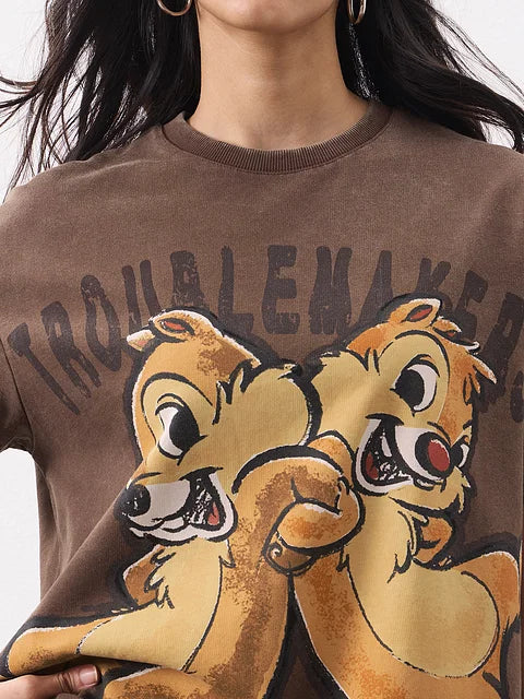 Disney Troublemakers Women Oversized T-Shirts