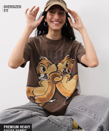 Disney Troublemakers Women Oversized T-Shirts