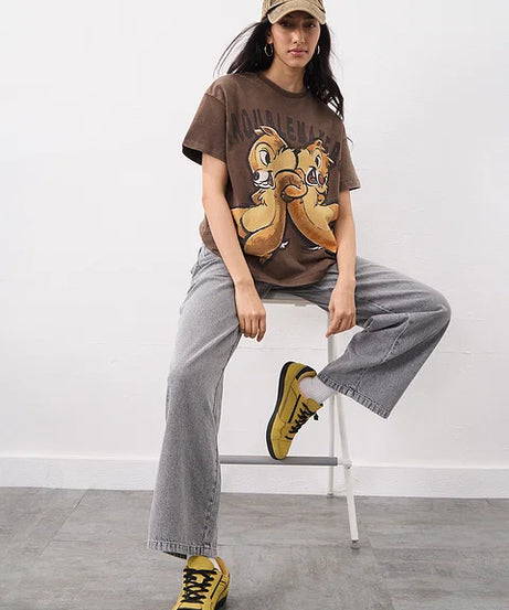 Disney Troublemakers Women Oversized T-Shirts