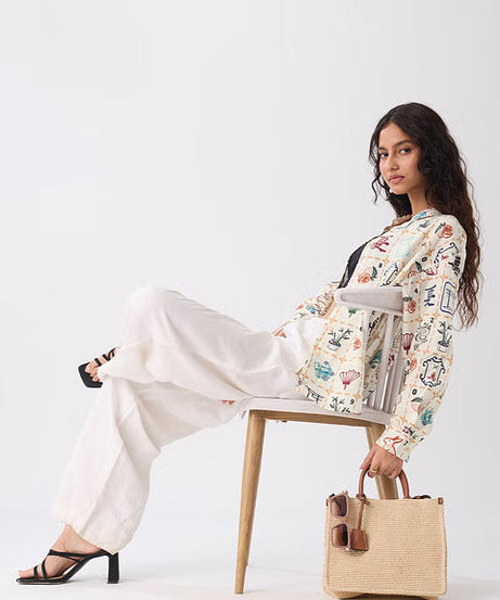 Textured Mahjong Tiles Women Boyfriend Shirts