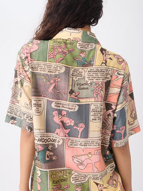 Pink Panther Comics Women Holiday Shirts