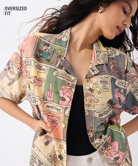 Pink Panther Comics Women Holiday Shirts