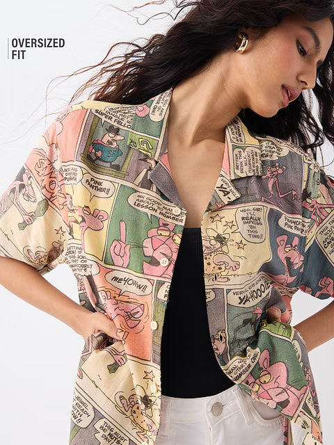 Pink Panther Comics Women Holiday Shirts