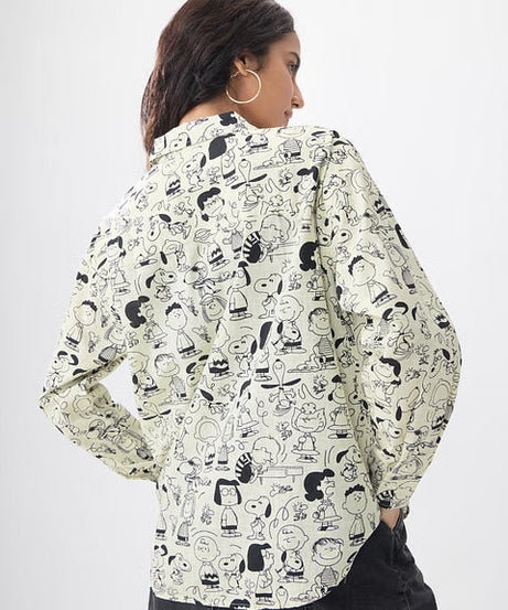 Peanuts Characters Women Boyfriend Shirts