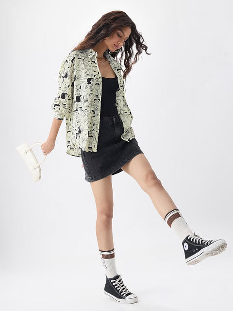 Peanuts Characters Women Boyfriend Shirts