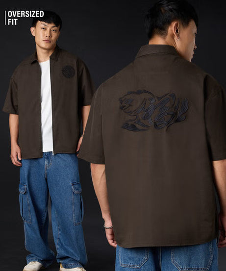 Zipper Kung Fu panda Oversized Shirts