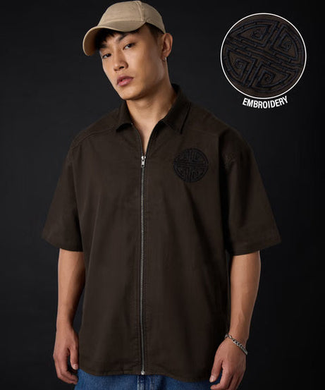 Zipper Kung Fu panda Oversized Shirts