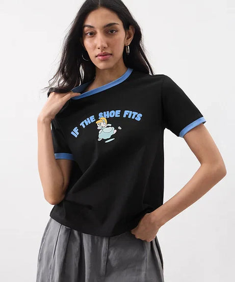 Disney If The Shoe Fits Women Relaxed Fit T-Shirts