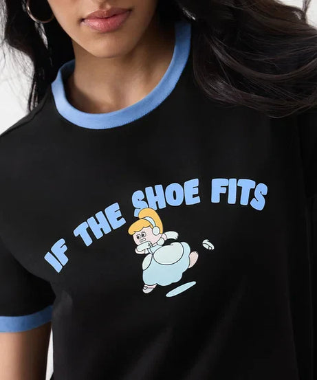 Disney If The Shoe Fits Women Relaxed Fit T-Shirts