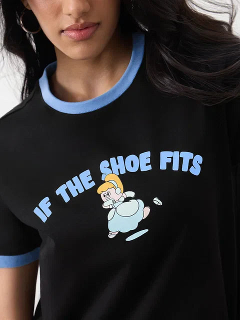 Disney If The Shoe Fits Women Relaxed Fit T-Shirts