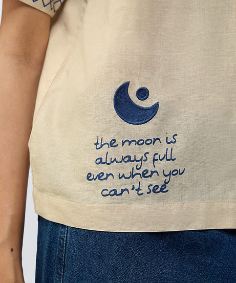 Cotton Linen Believe Women Boyfriend Shirts