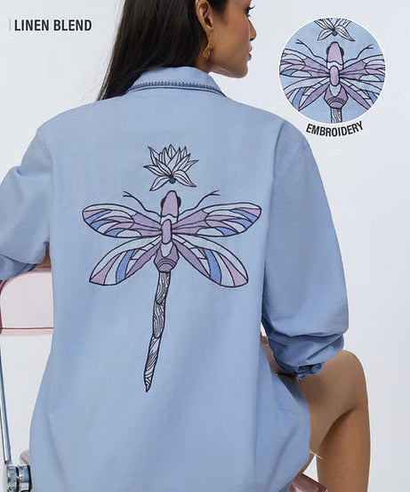 Cotton Linen Wild Spirit Women Shirts