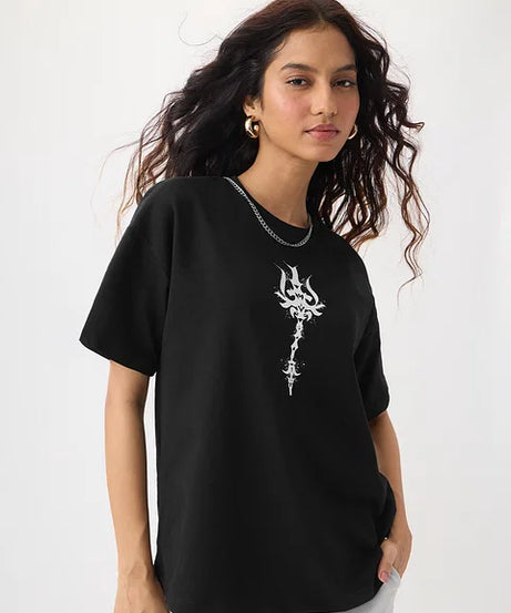 Asura Bomma Women Oversized T-Shirts