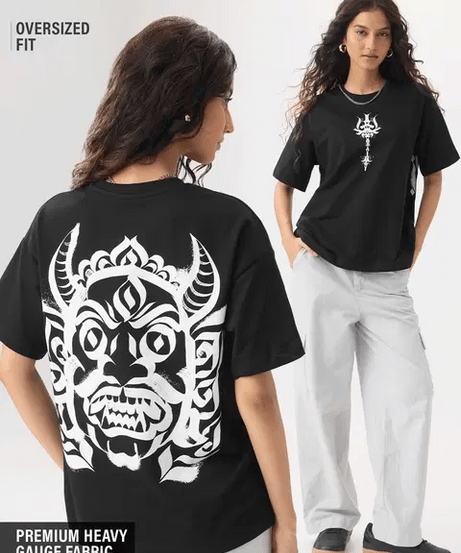 Asura Bomma Women Oversized T-Shirts