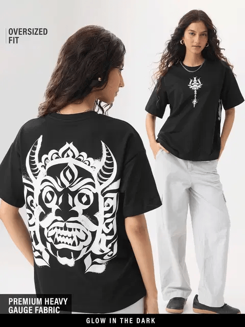 Asura Bomma Women Oversized T-Shirts